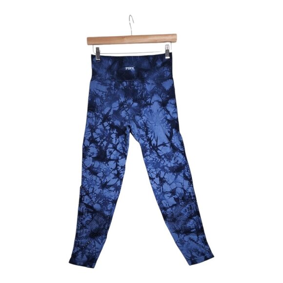 Pink by Victorias Secret Elastic Waist Leggings size X-Small Blue - Picture 5 of 9
